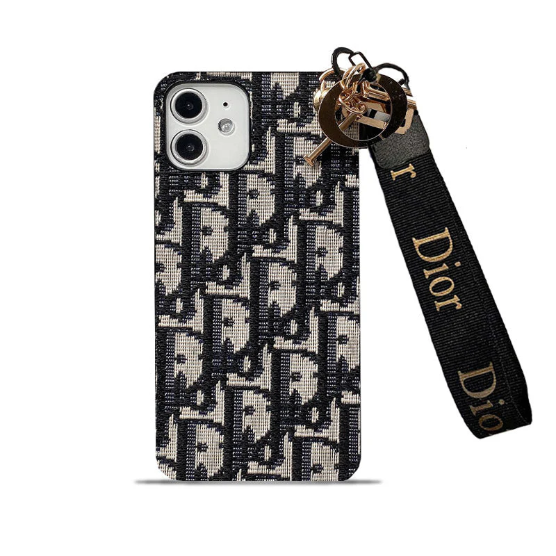 CD iPhone Case With Strap Black-GS240315 - Wholesale & Influencer