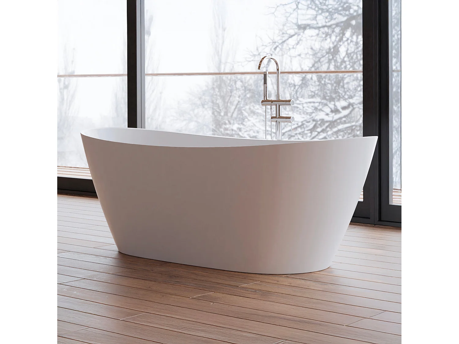 Baignoire Ilot Venecia 170 blanche 170 x80 x57 cm, by SPALINA