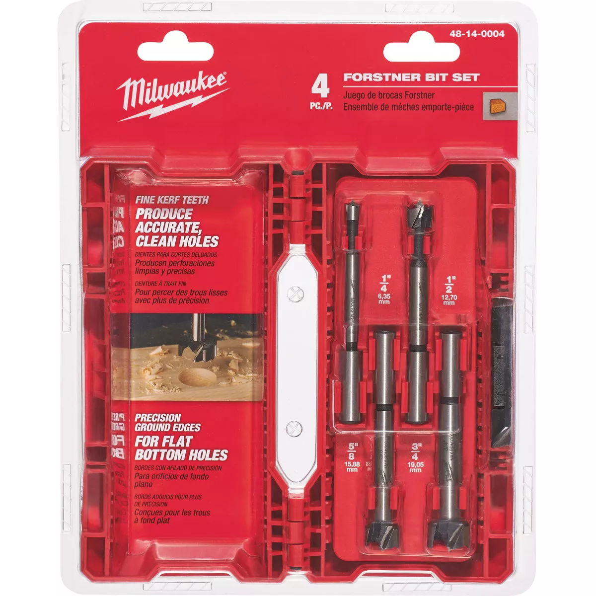 Milwaukee Forstner Bit Set (4-Pieces)