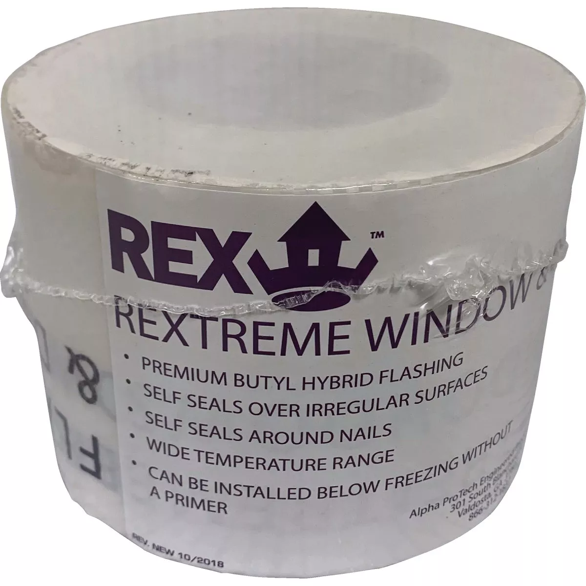 REXTREME 4 In. x 75 Ft. Butyl-Hybrid Window & Door Flashing Tape