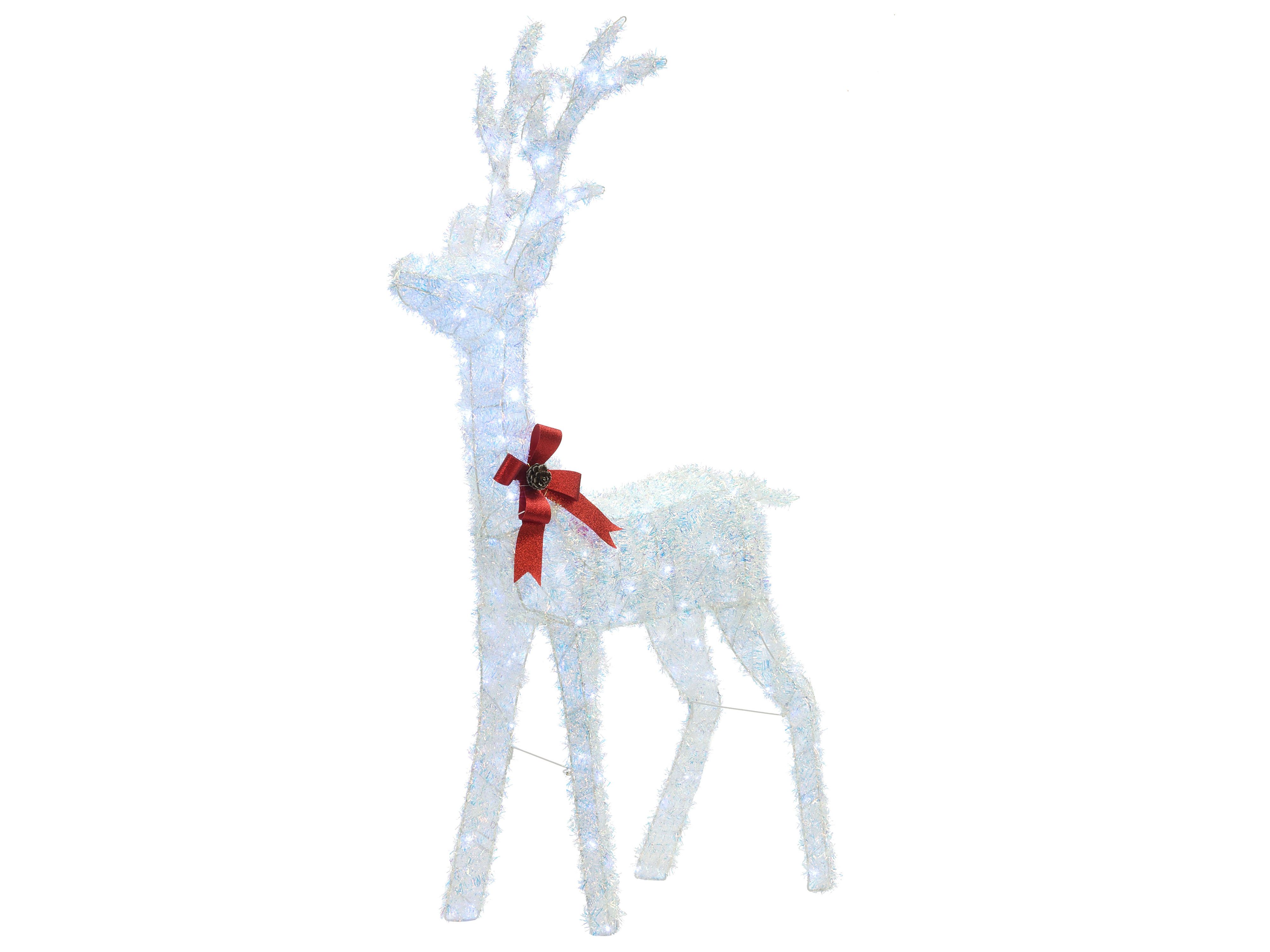 Outdoor Decoration LED MALAREN Reindeer 140 cm White