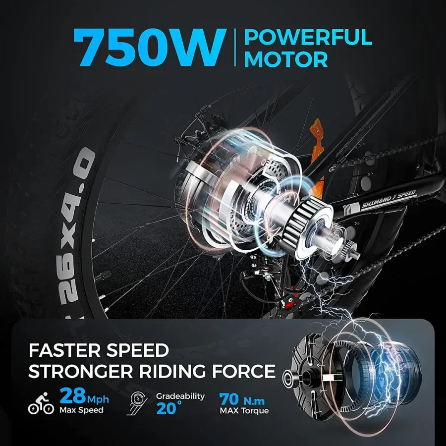 🔥Clearance Sale🔥✨Outdoor electric bike with 48V / 15Ah lithium battery✨ - Image 3