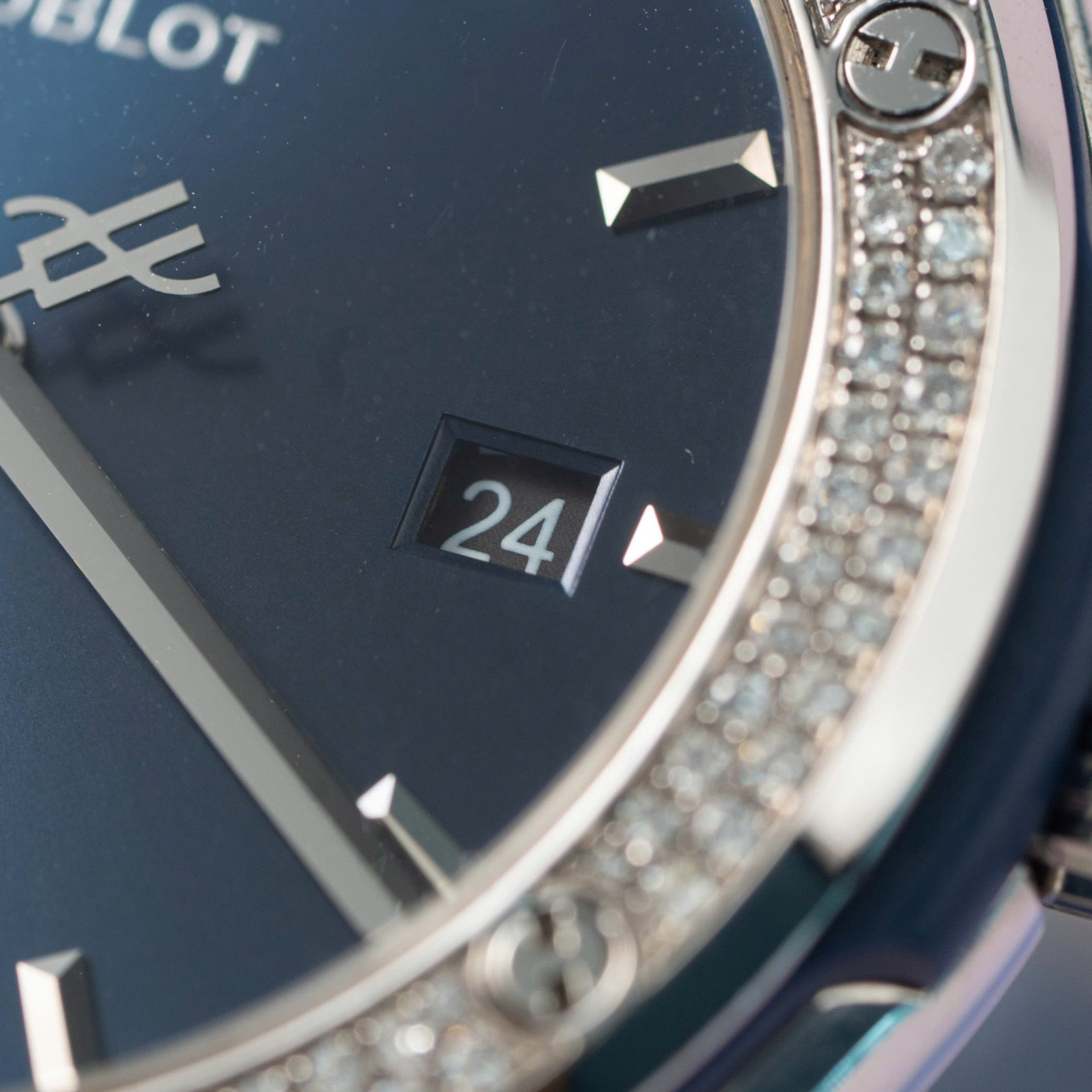 Hublot Replica 11 Watch Classic Fusion Full Natural Diamond Blue Dial 42mm - Top club