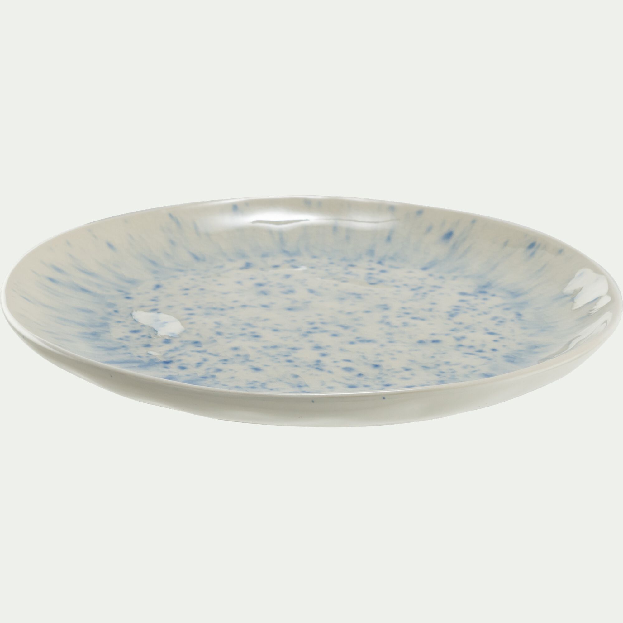 CALICO - Assiette à dessert en grès D20,5cm - bleu