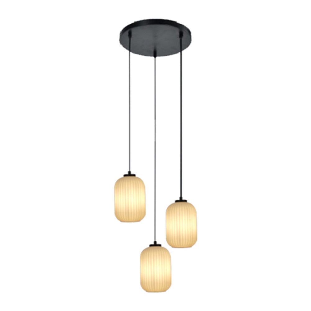 Blokker Ribba Hanglamp - 3 Lichts - Opaalglas