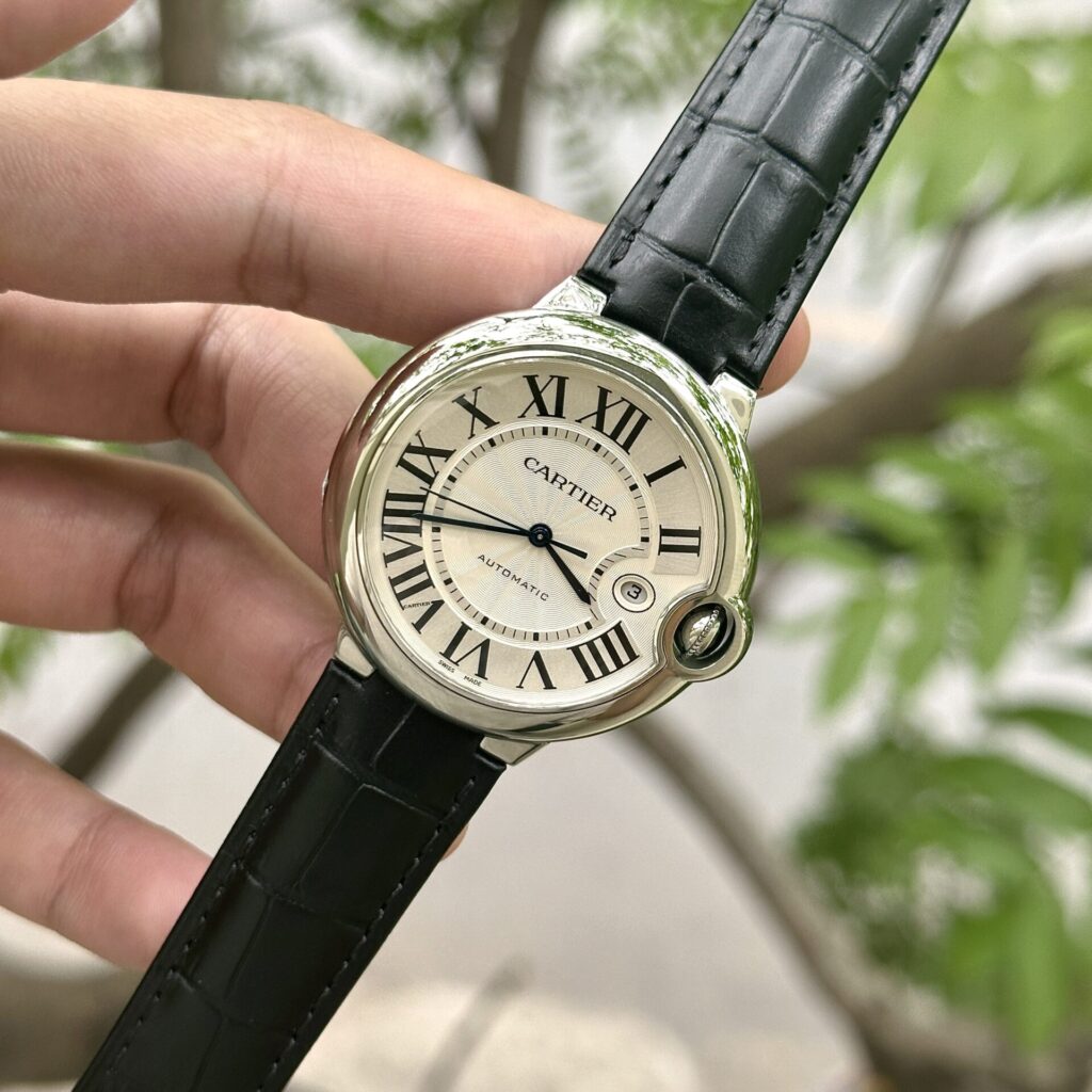 Cartier Replica Watch Ballon Bleu Leather Strap AF Factory 42mm - Top club