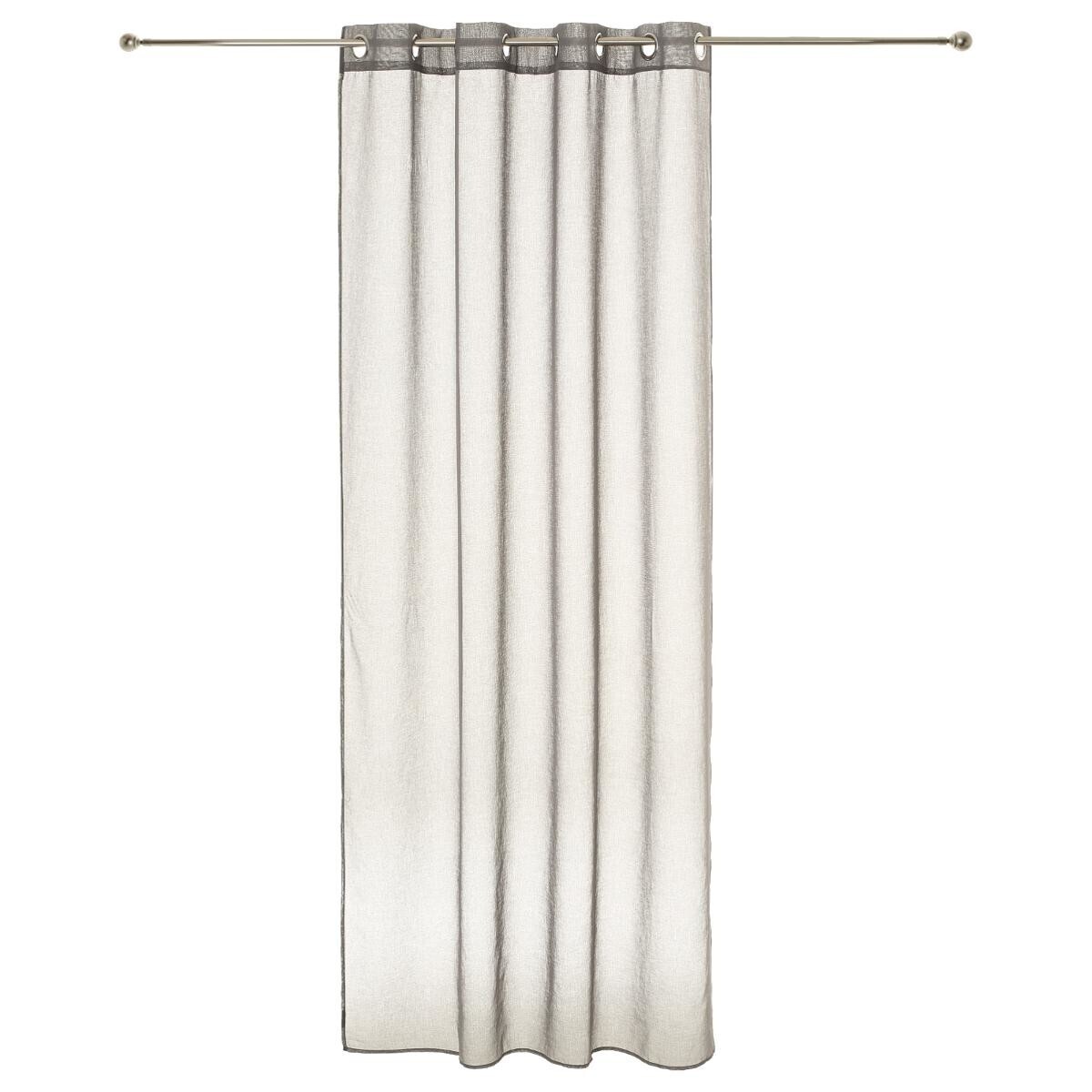Sheer curtain Grey, 140x240 cm