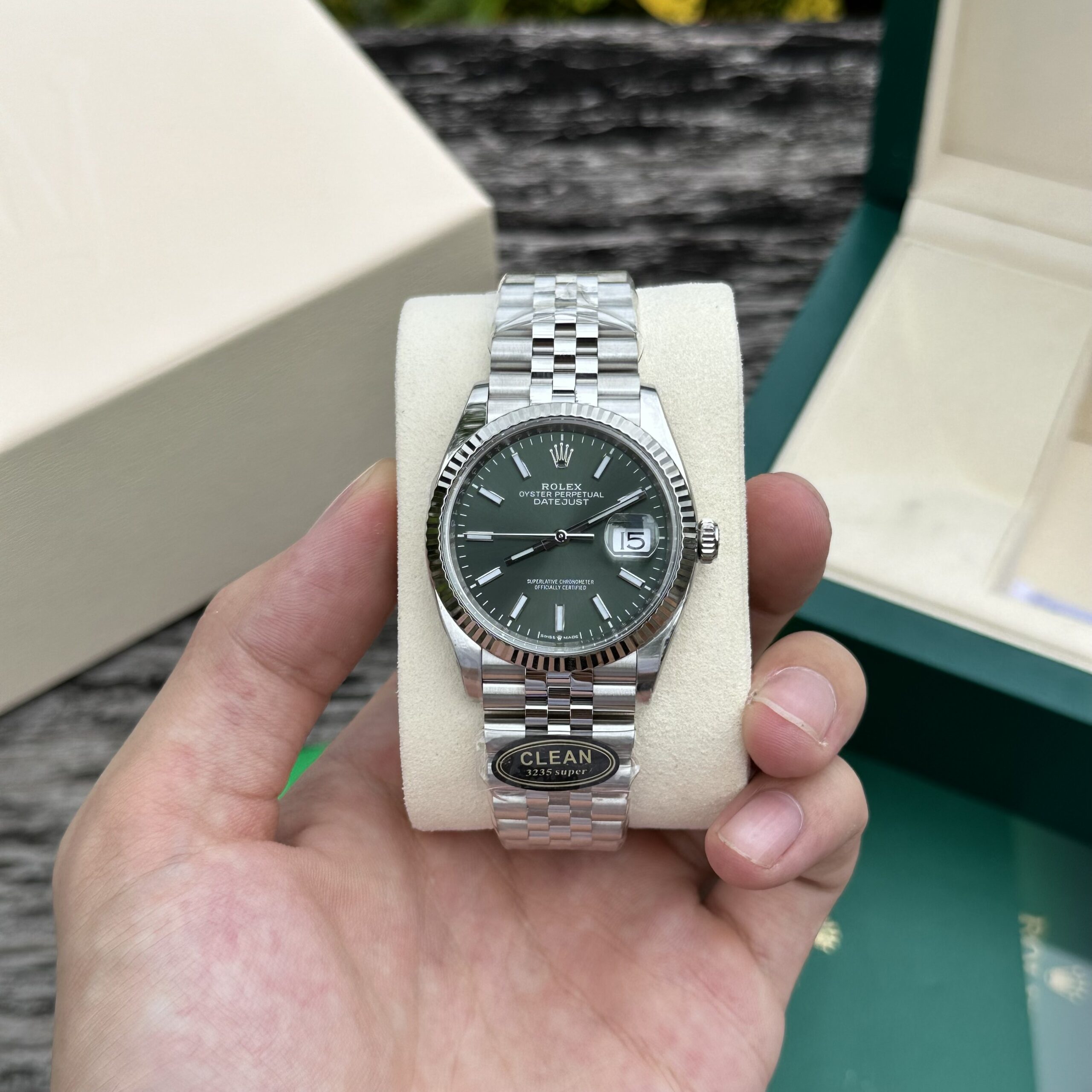 Rolex DateJust 126234 Green Dial Jubilee Replica 1:1 Watch Factory Clean 36MM - Top club
