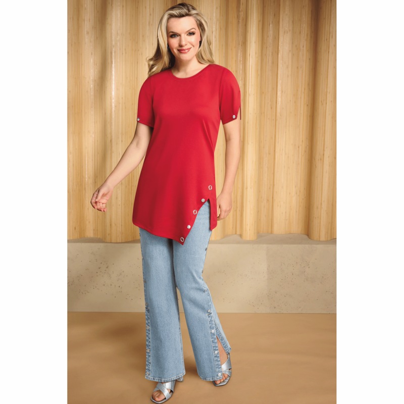 Mallory Stretch Tunic - MIDNIGHT VELVET CATALOG