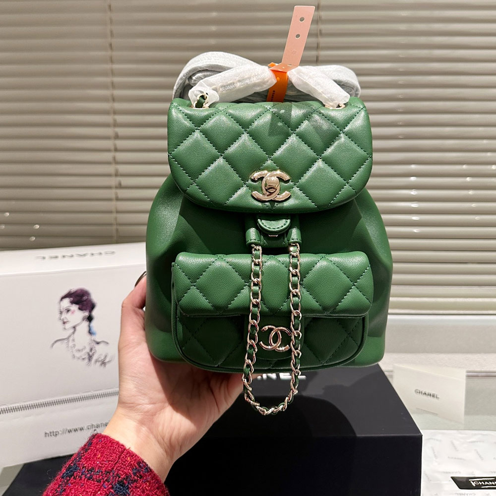 Chanel  Duma A Plaid Backpack  Bag1:1High-quality replica