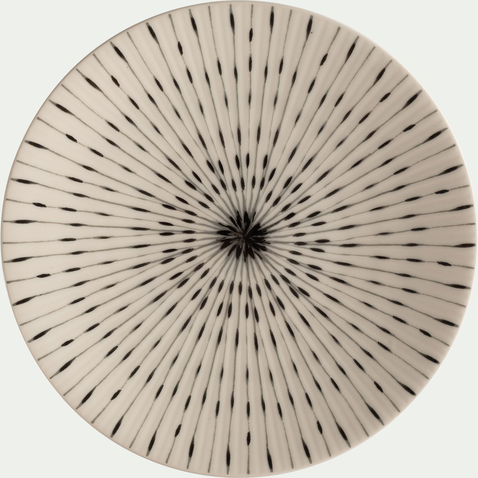 ARYA - Assiette plate en grès D27cm - blanc