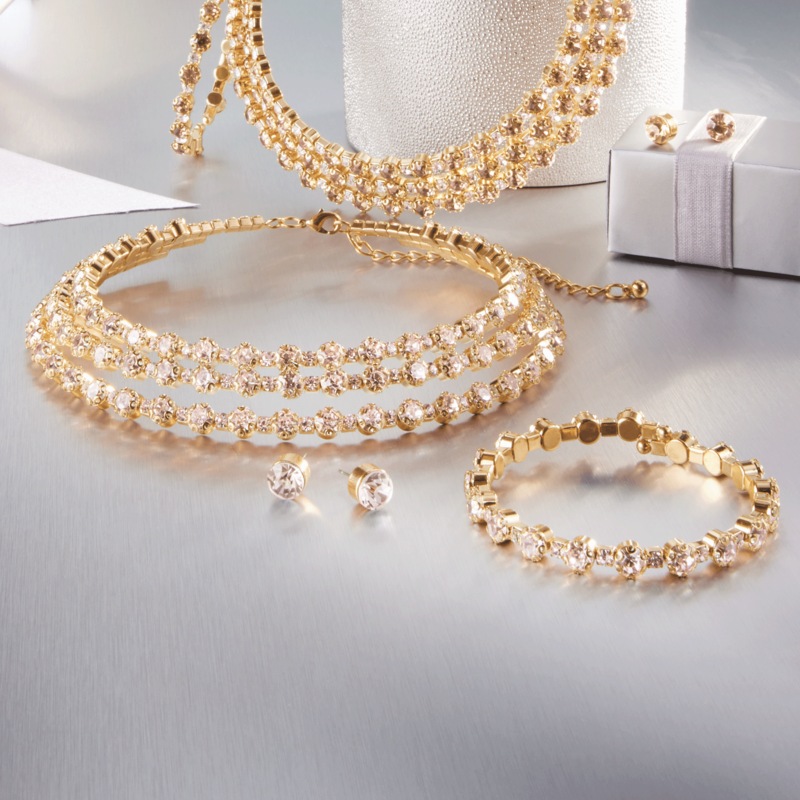 Crystal Row Jewelry Set - MIDNIGHT VELVET CATALOG