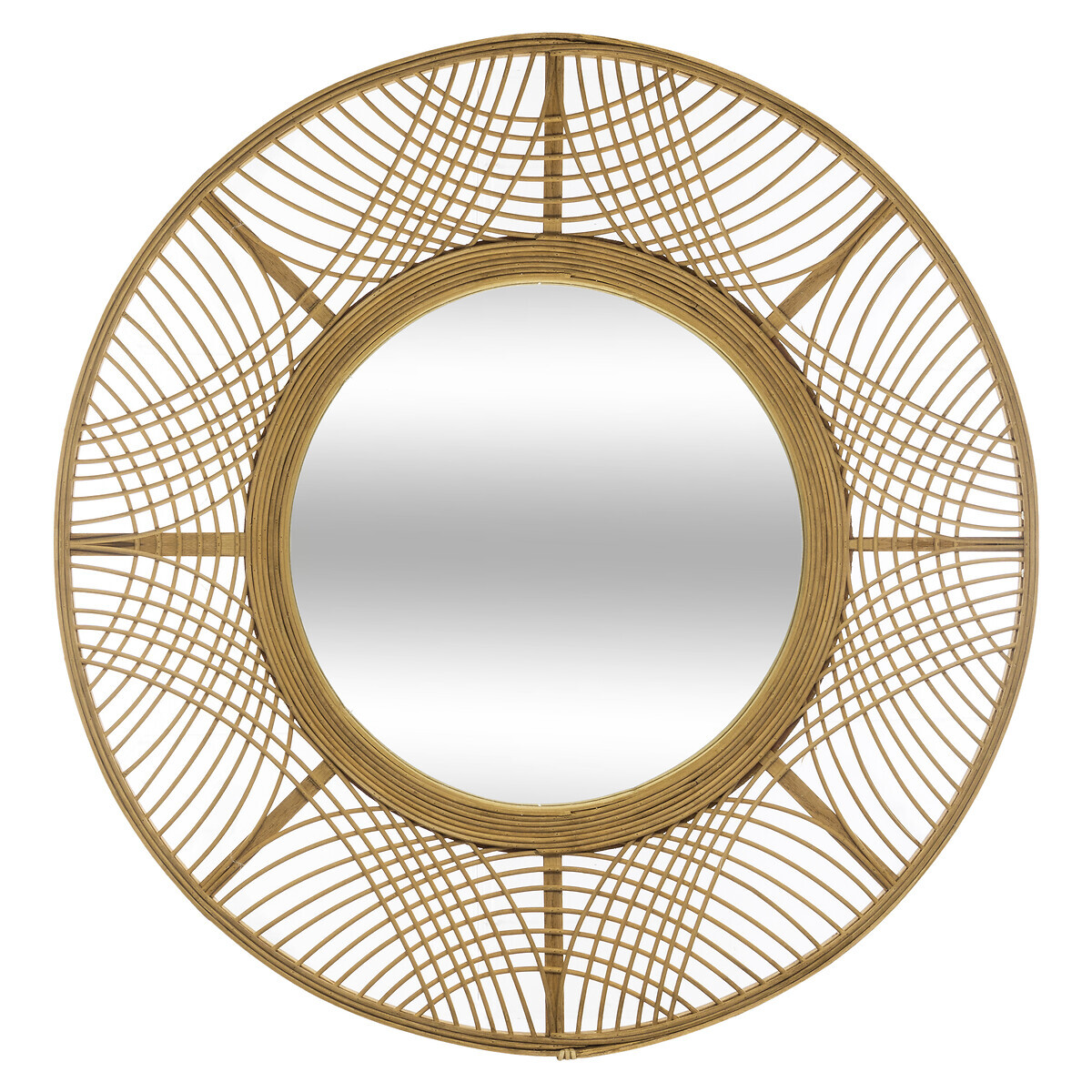 Mirror"Ina" Bamboo, D.70 cm