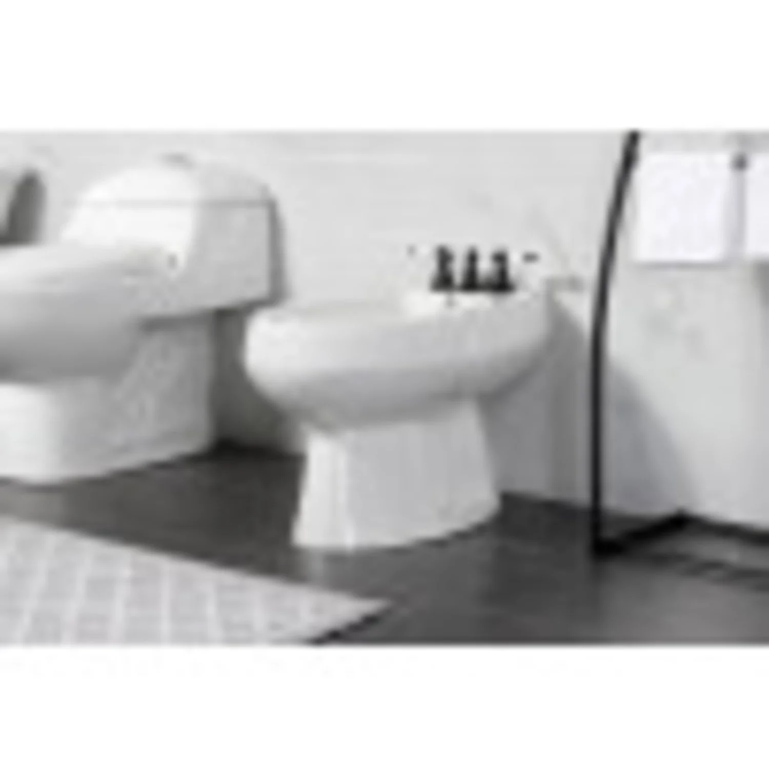 Kingston Brass KB320PL Victorian Three-Handle Bidet Faucet, Matte Black