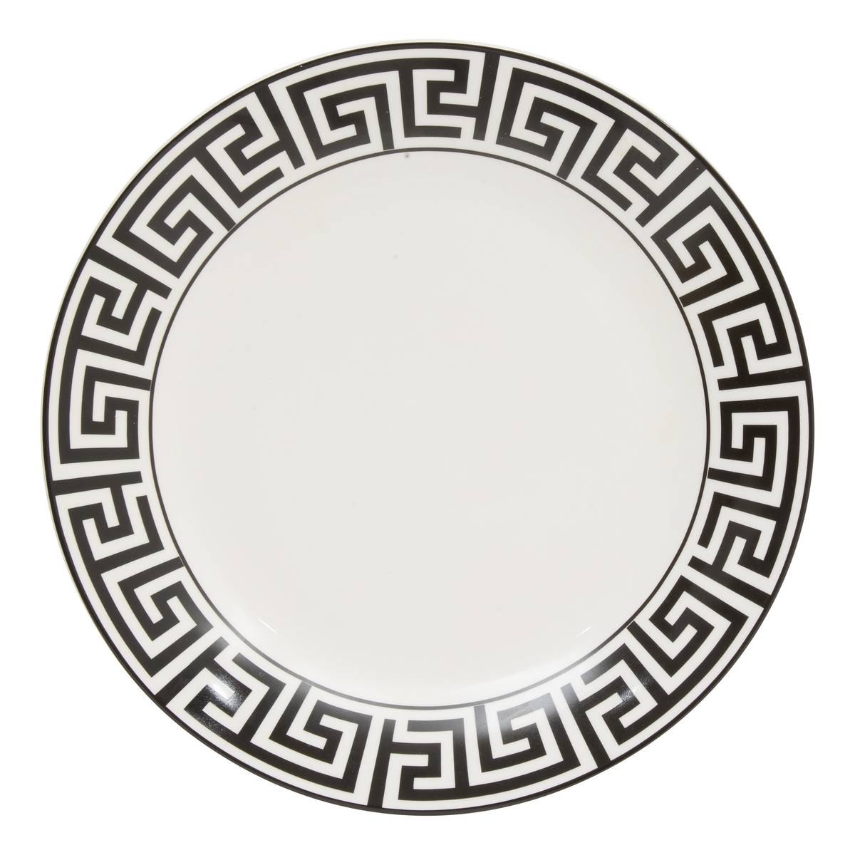 Set of 6 dinner plates "Reso" Porcelain, D.26.8 cm