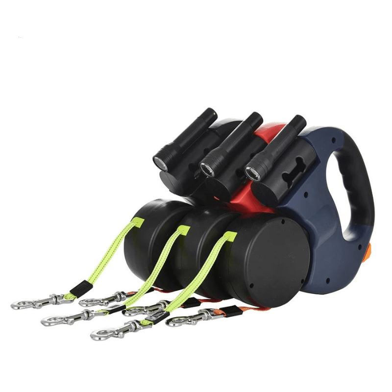 DuoGlow | Dubbele Hondenriem met LED-Licht en 30kg Draagvermogen