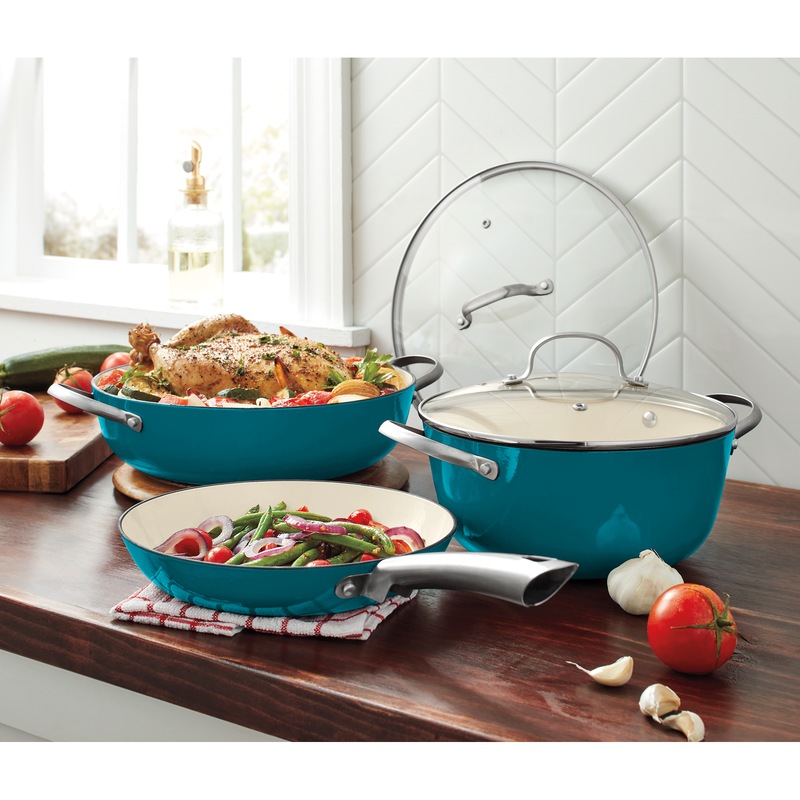 5-Piece Enameled Cast Iron Cookware Set - MIDNIGHT VELVET CATALOG