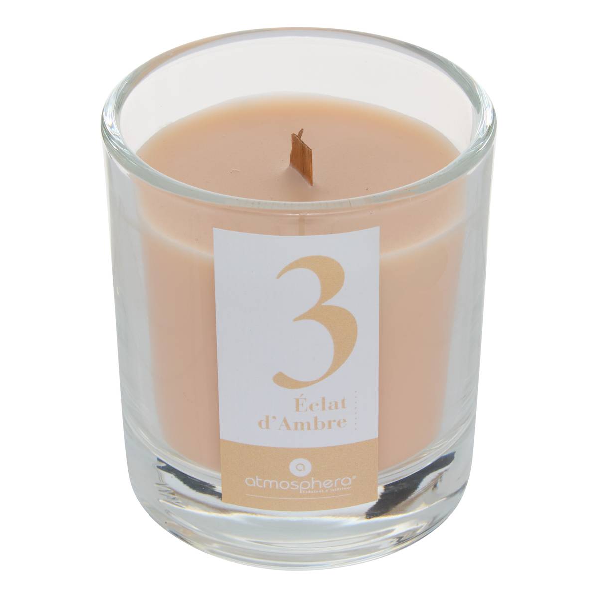 Scented Candle "Numia" Woody fragrance, Amber, 180g