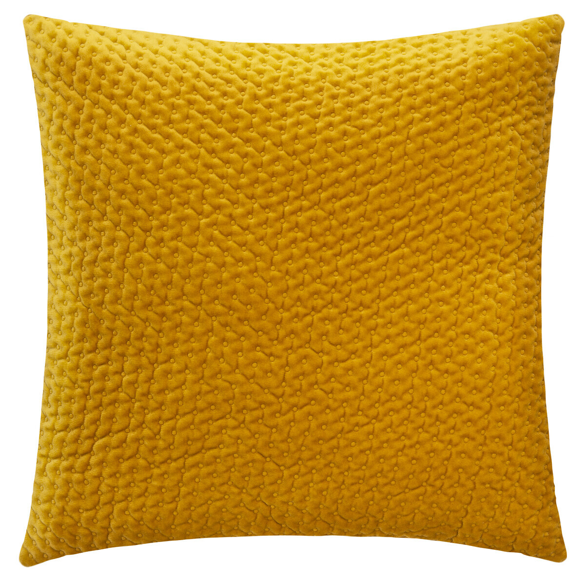 Cushion "Dolce", velvet Mustard yellow, 40x40 cm