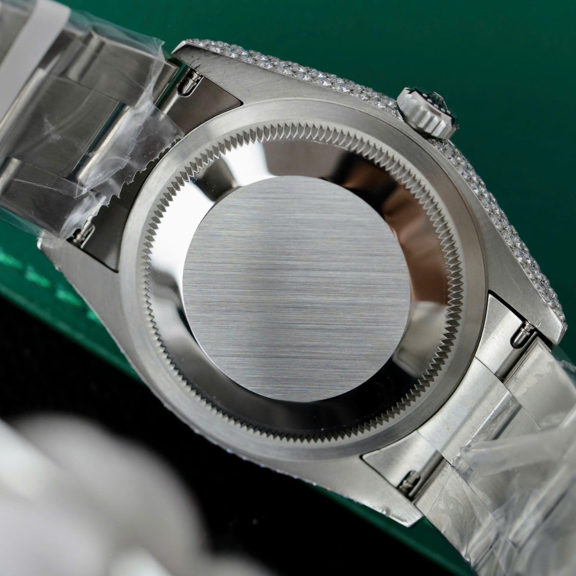 Rolex DateJust Replica Watch Diamonds Moissanite Hong Kong Custom 36mm - Elite Watch Atelier