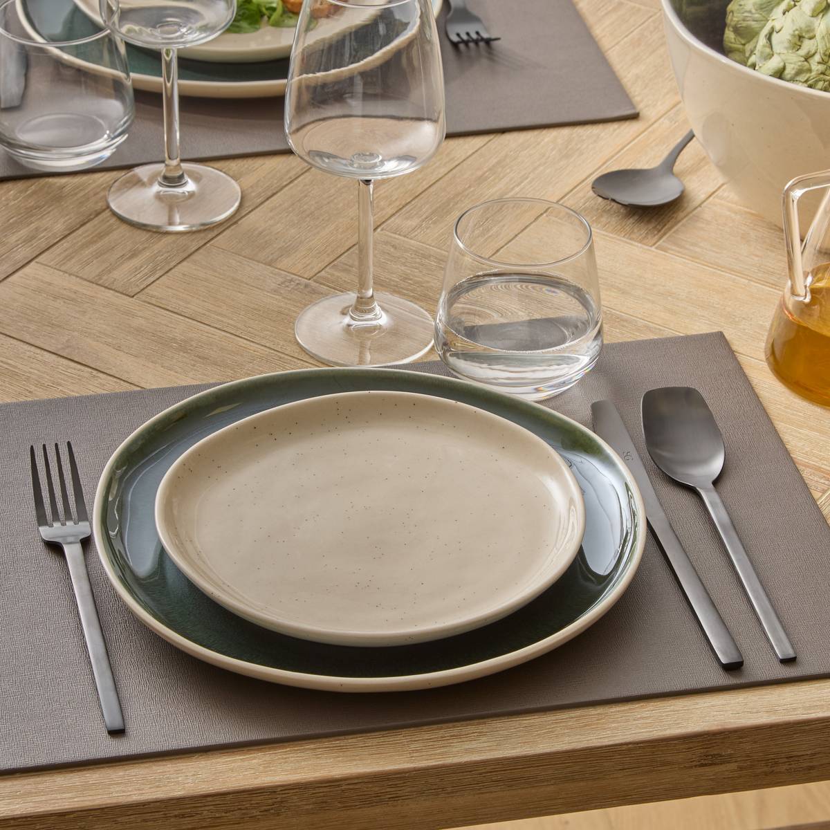 Dessert plate"Wonja" Earthenware, D.20.6 cm, Cream