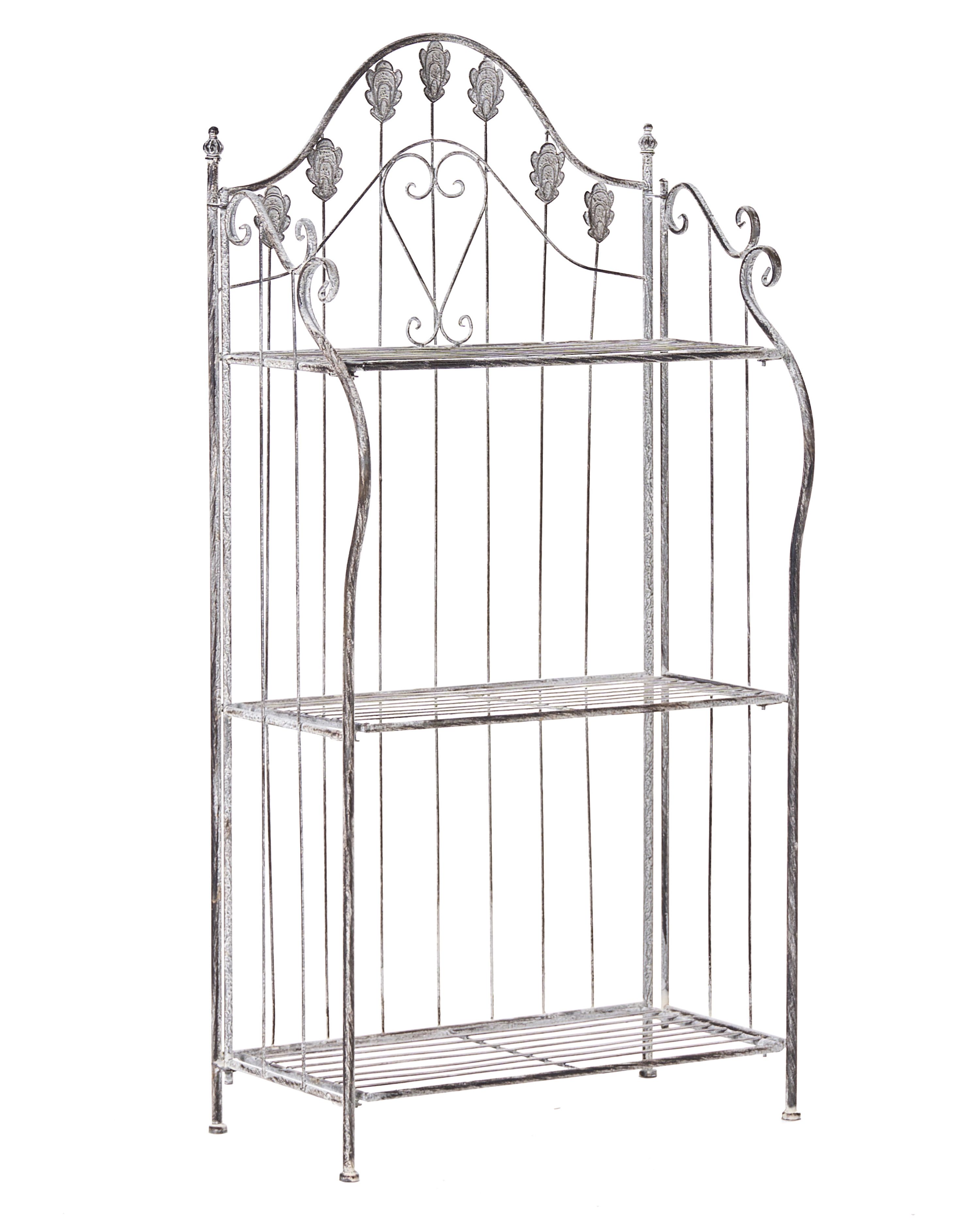 Shelving Unit VISANO Metal 59 cm 30 cm Grey