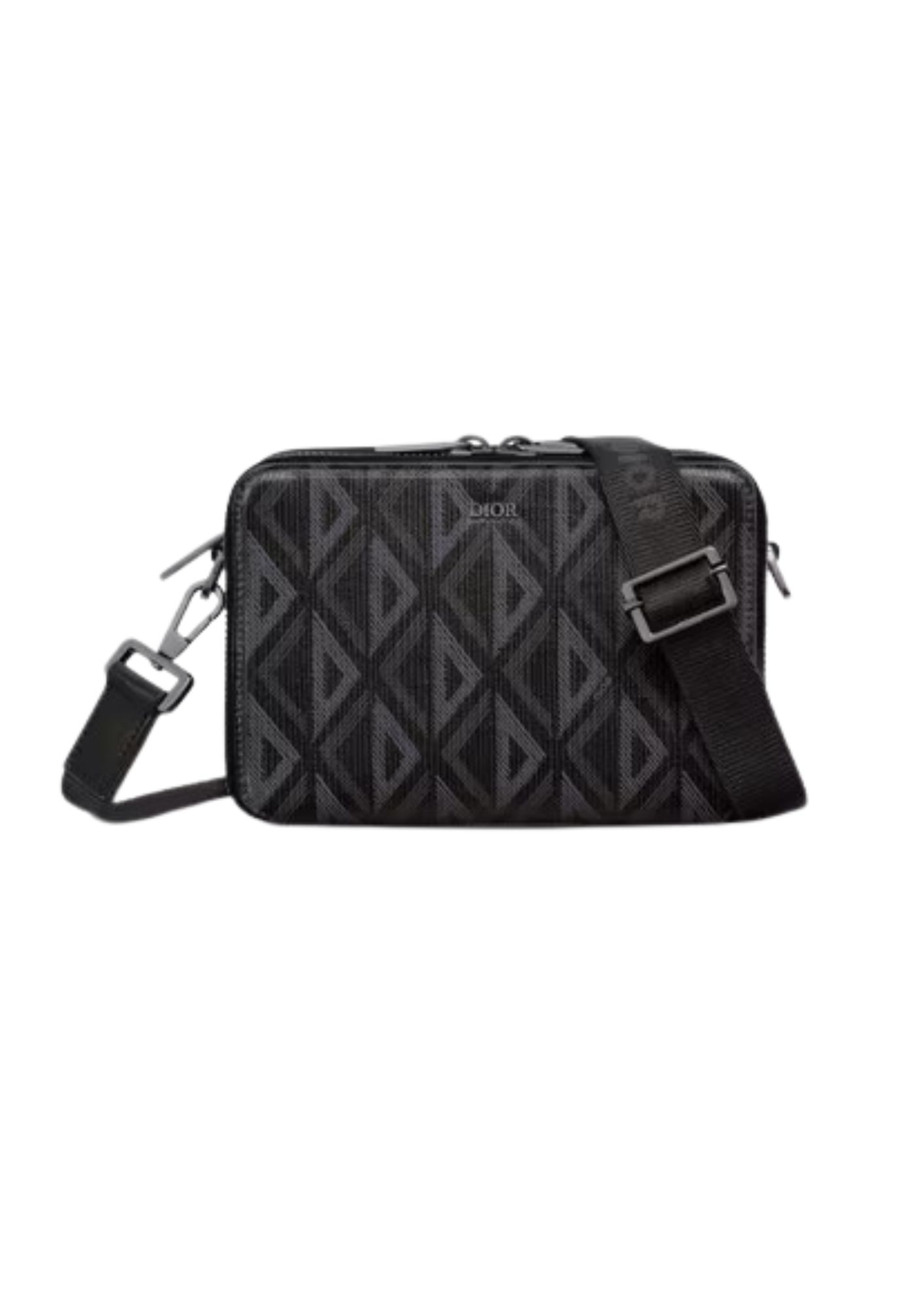 Pouch With Strap Diamond Black/Grey For Women‎ 6.5in/17cm CD 2ESBC119DCO_H43E1:1High-quality replica