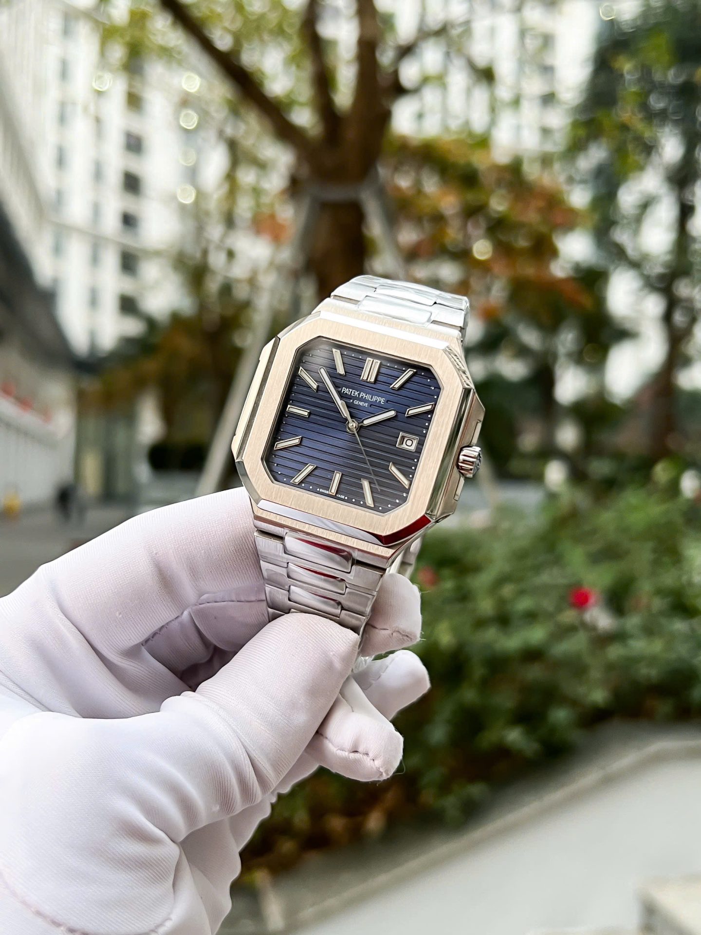 Patek Philippe Cubitus 5821 Best Replica 11 Watch Dial Blue Metal Wire 45mm - Top club
