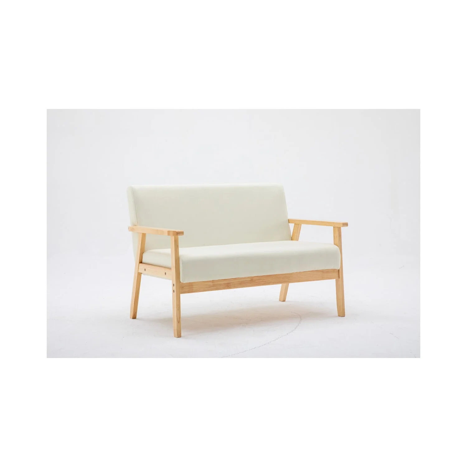 Lilola Home Bahamas Beige Linen Fabric Loveseat