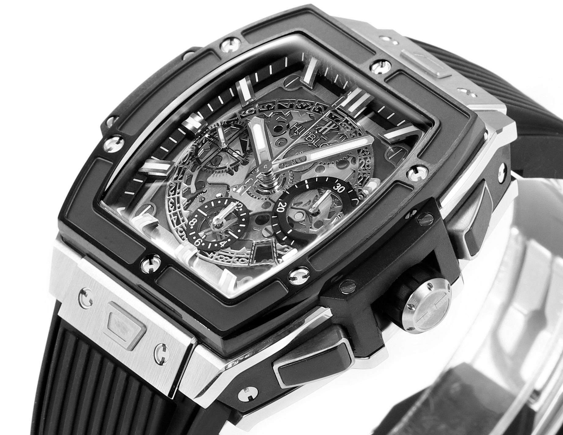 Hublot Spirit of Big Bang Textured Rubber Strap(1:1 replica) - Top club