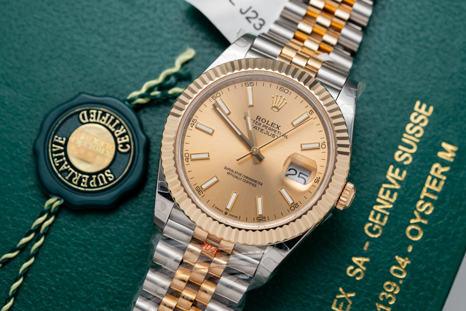 Rolex DateJust Replica Watch Jubilee Strap Gold Wrapped GM Factory 41mm - Elite Watch Atelier