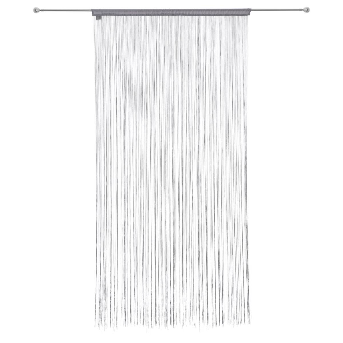 Thread curtain Grey, 90x200 cm