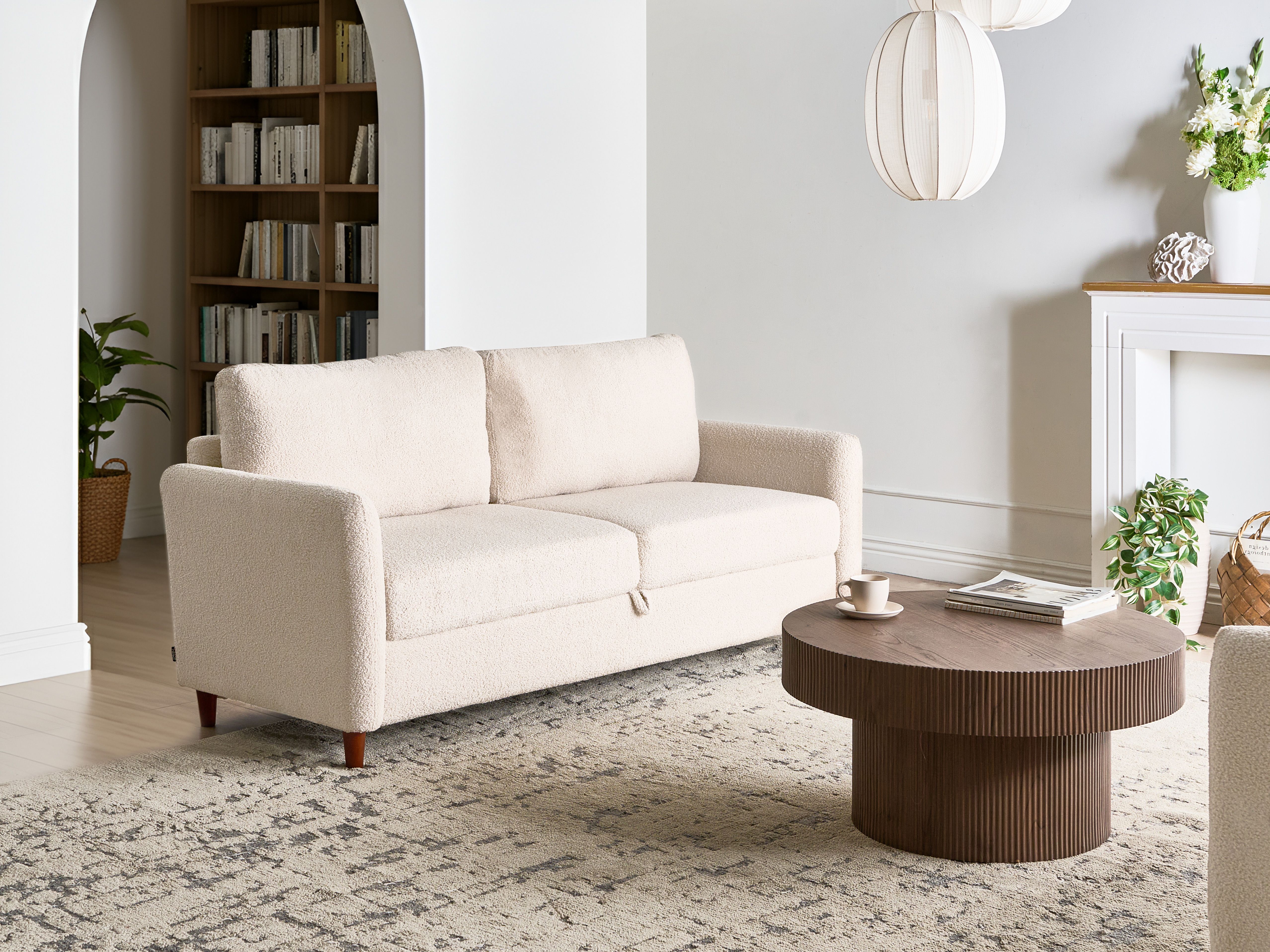 Sofa 3 Seater MARE Boucle Beige