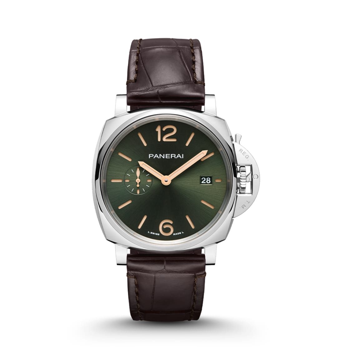 Panerai Replica Watches Luminor Due Platinumtech 42mm Green Dial PAM01329 VSF(1:1 replica) - Top club