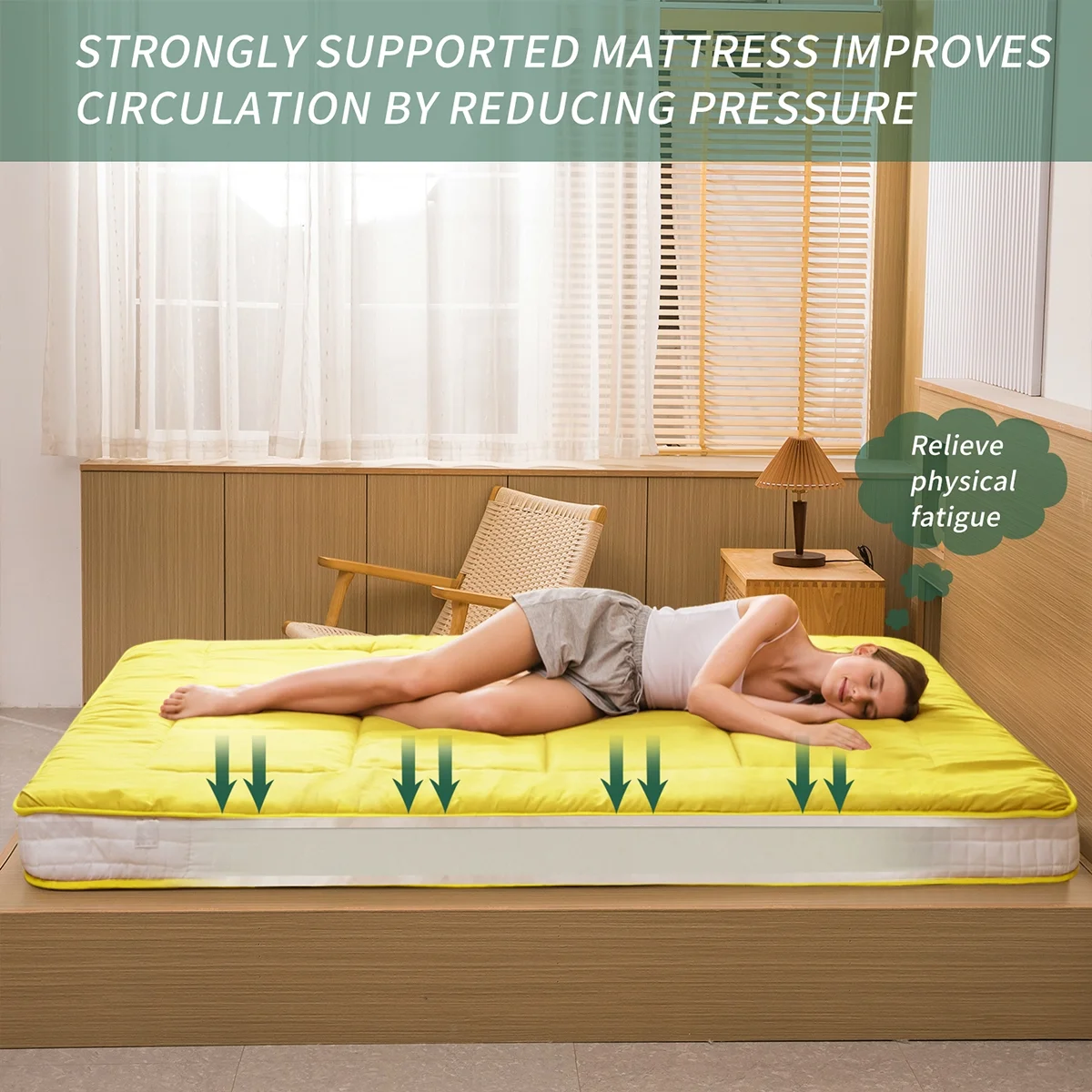 Futon Mattress, Padded Japanese Floor Mattress Quilted Bed Mattress Topper, Extra Thick Folding Sleeping Pad, Dark Grey, Twin - Image 65