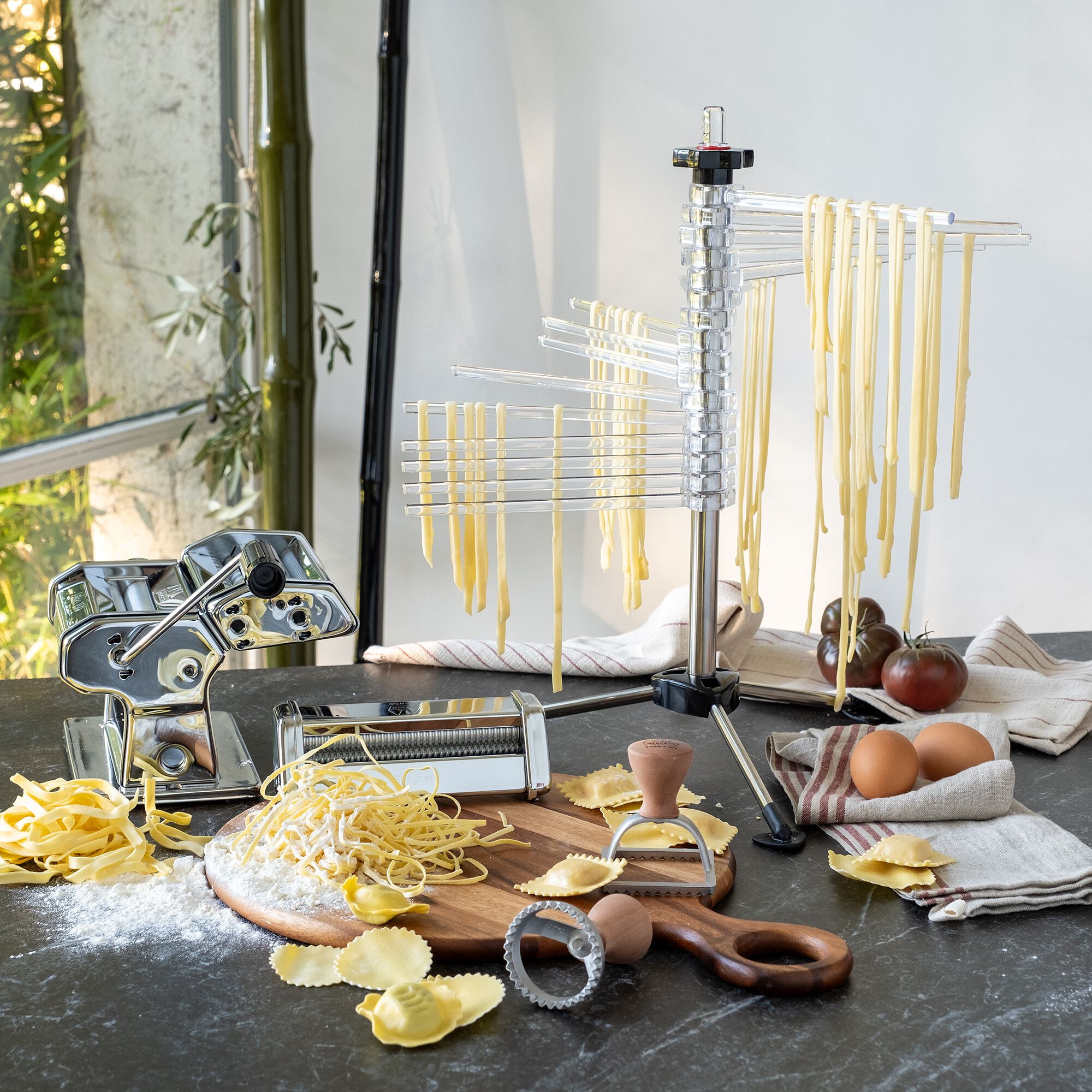 MARCATO - Accessoire à spaghettis en acier chromé - argenté