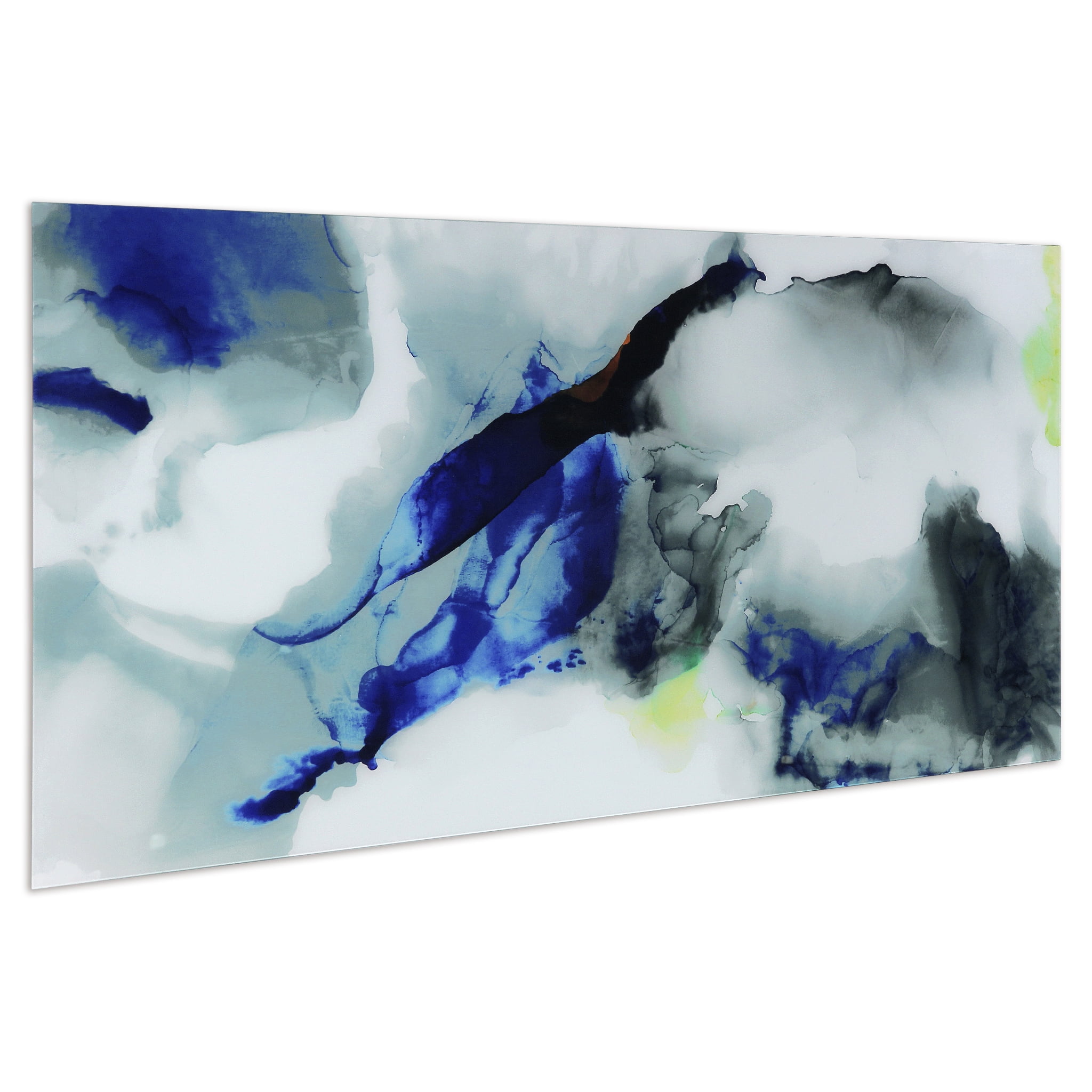 Empire Art Direct Blue Splash Frameless Free Floating Tempered Glass Panel Graphic Wall Art, 72" x 36", Ready to Hang - Image 6