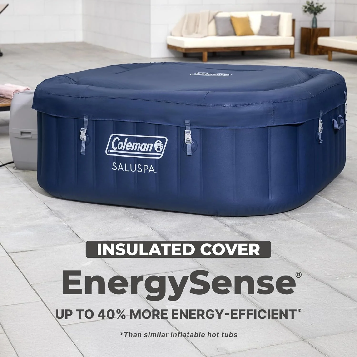 Coleman SaluSpa Atlantis AirJet Inflatable Hot Tub, 4 to 6 Person, 140 Air Jets, 71 x 28 in - Image 5 Coleman SaluSpa Atlantis AirJet Inflatable Hot Tub, 4 to 6 Person, 140 Air Jets, 71 x 28 in - Image 5