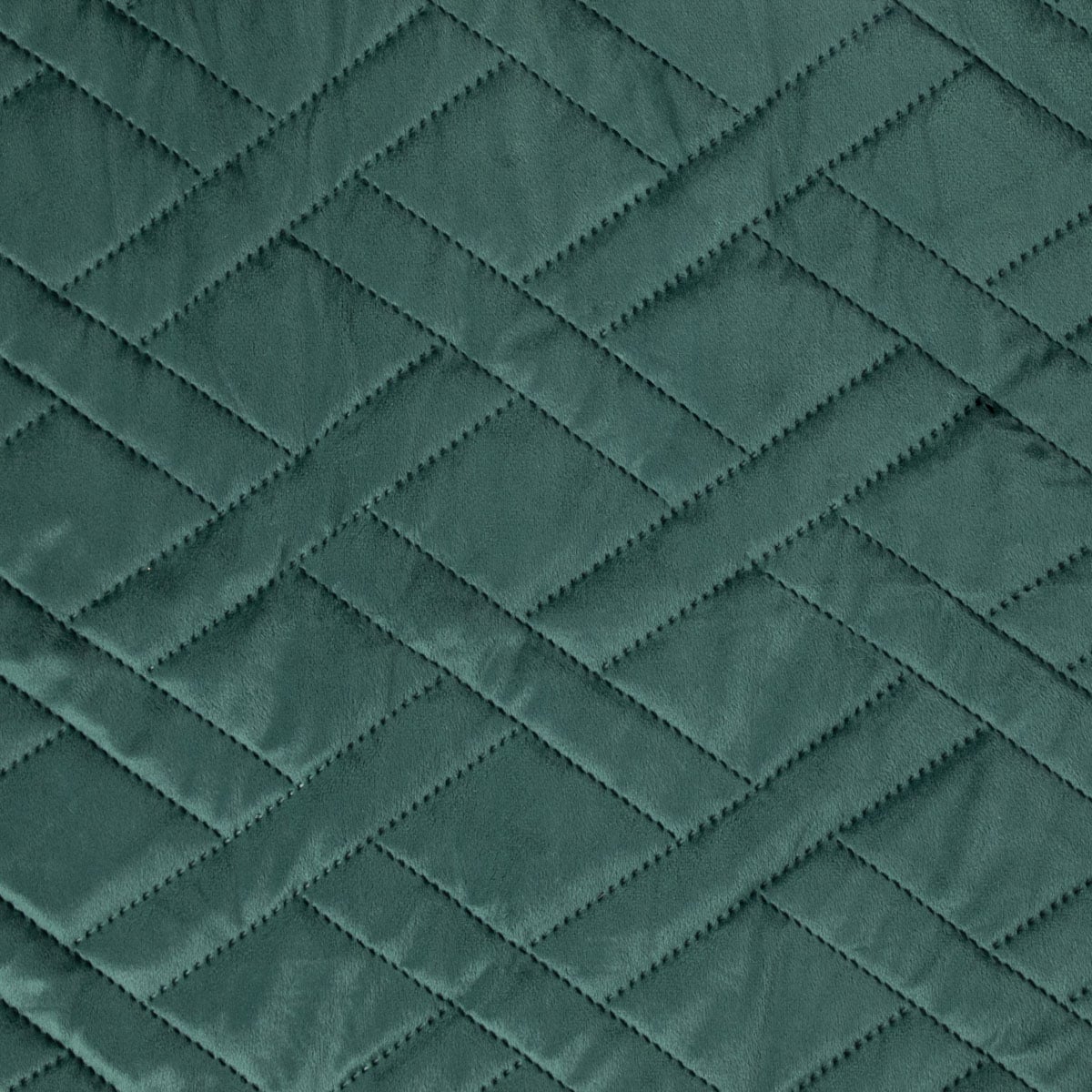 Narzuta TUALA welwetowa z pikowaniem zielona 200x220 cm