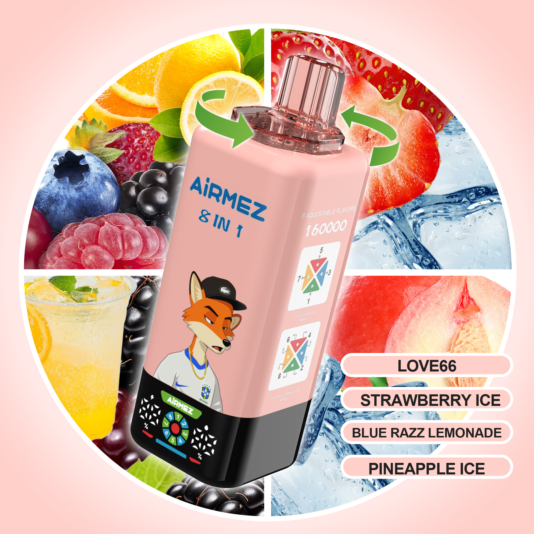 Airmez FOX 8-in-1 160000 Puffs