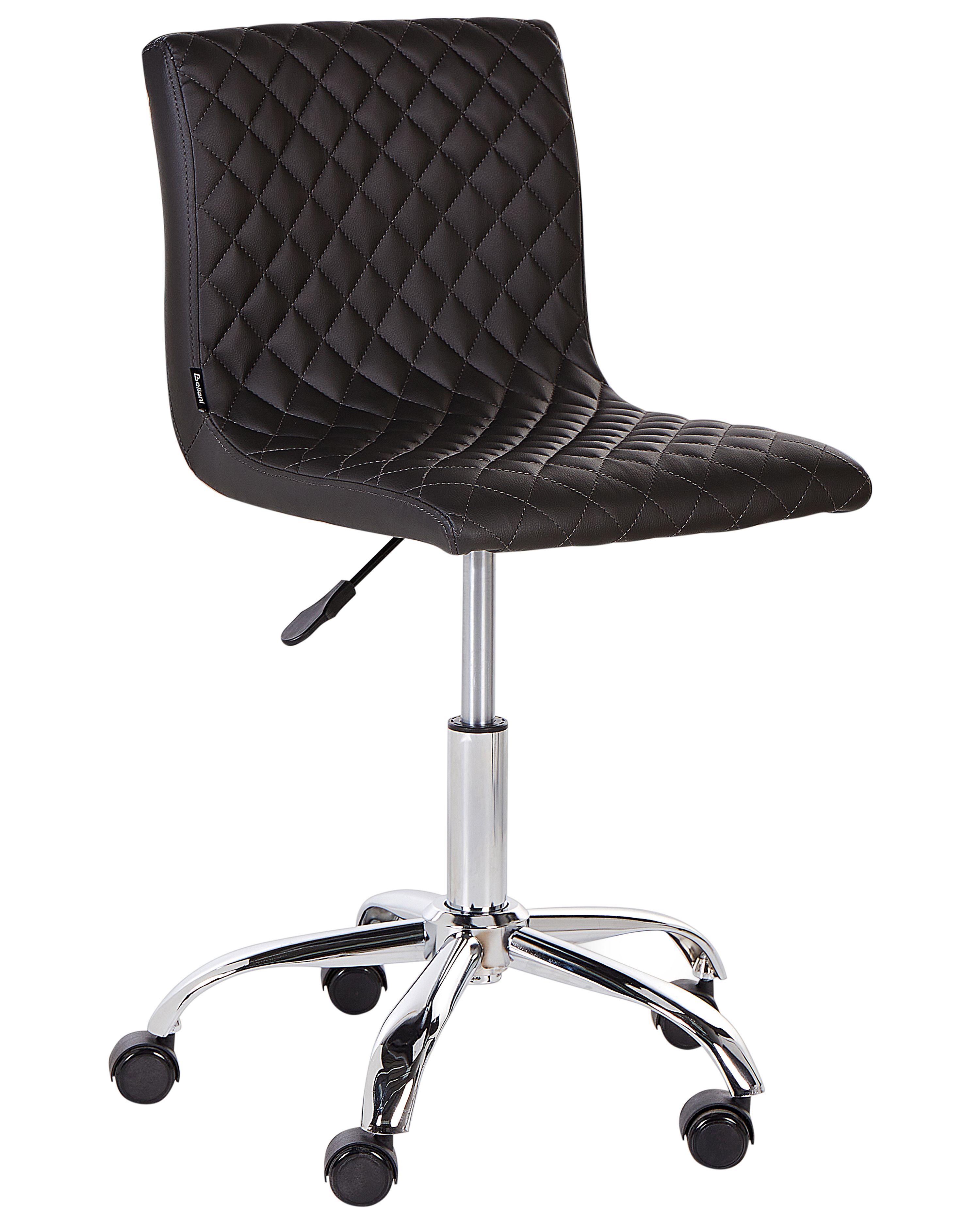 Desk Chair ORLANDO Faux Leather Black