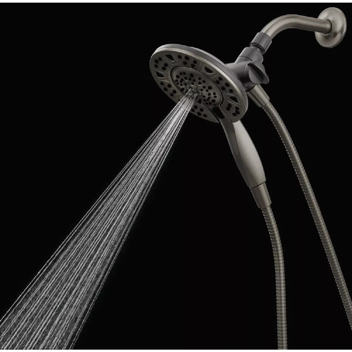 Delta In2ition 4-Spray 1.75GPM Two-In-One Shower Head, Brushed Nickel