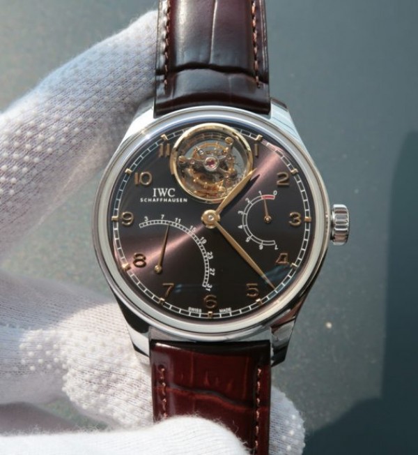 Replica IWC TF Portuguese Tourbillon IW5046 Black Dial - Top club
