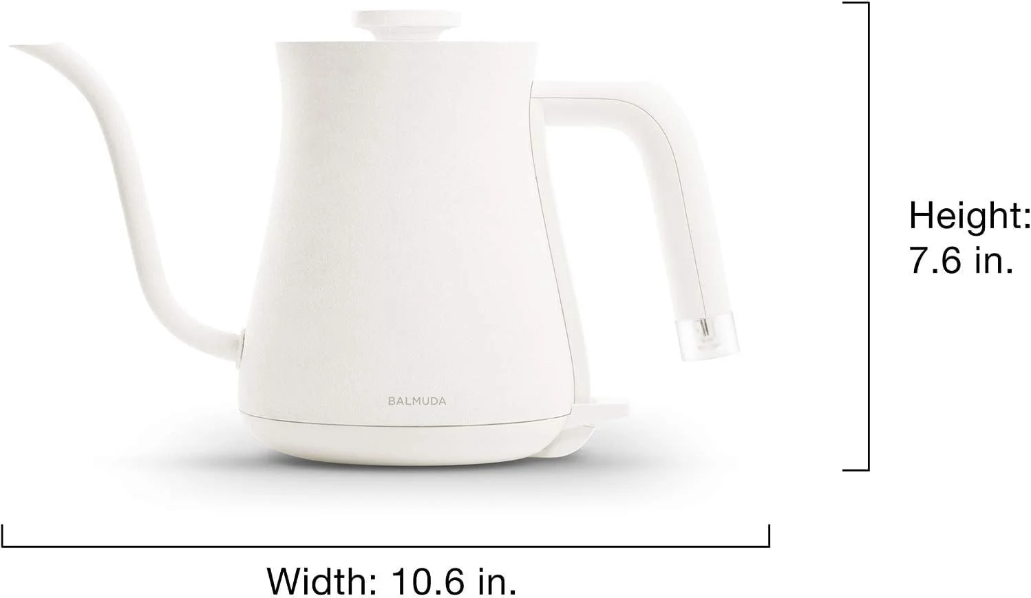 BALMUDA The Kettle | Electric Gooseneck Kettle | Lightweight | Stainless Steel | 0.6L (20fl oz) Capacity | Neon Light Indicator | Perfect for Tea and Coffee | US Version | Black - Image 15