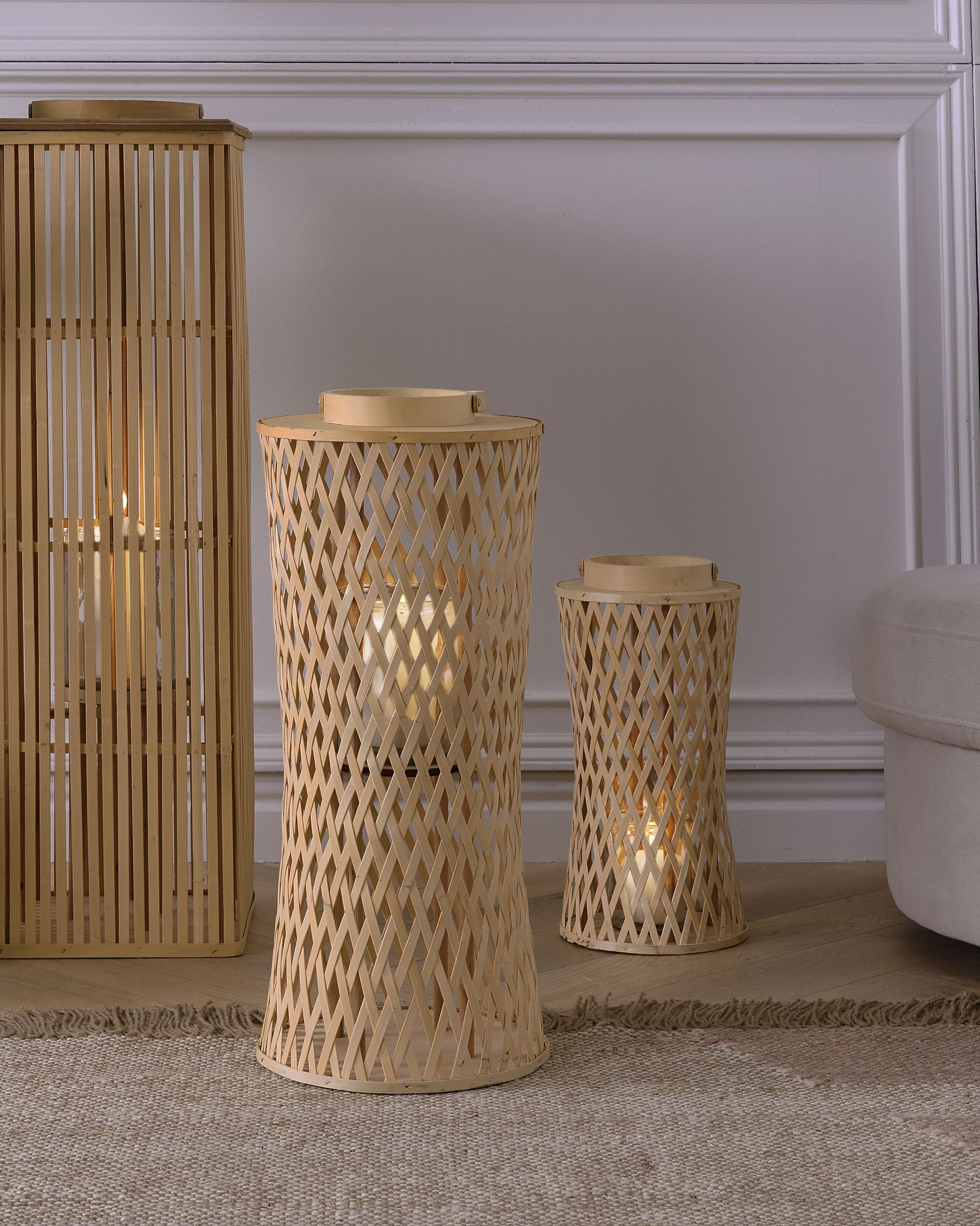 Lantern MACTAN Bamboo 58 cm Natural
