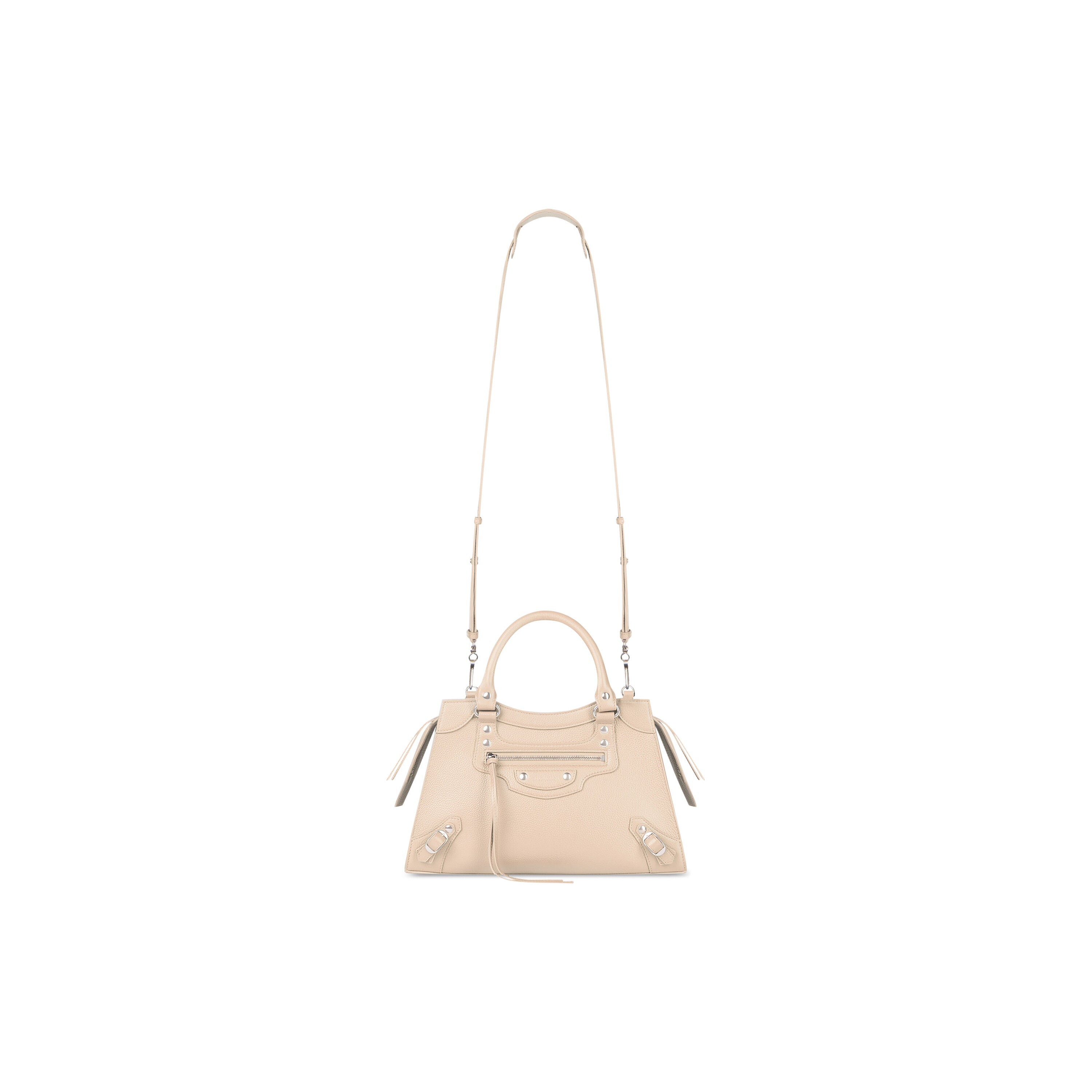 WOMEN'S NEO CLASSIC SMALL HANDBAG IN NUDE - Replicaclubs