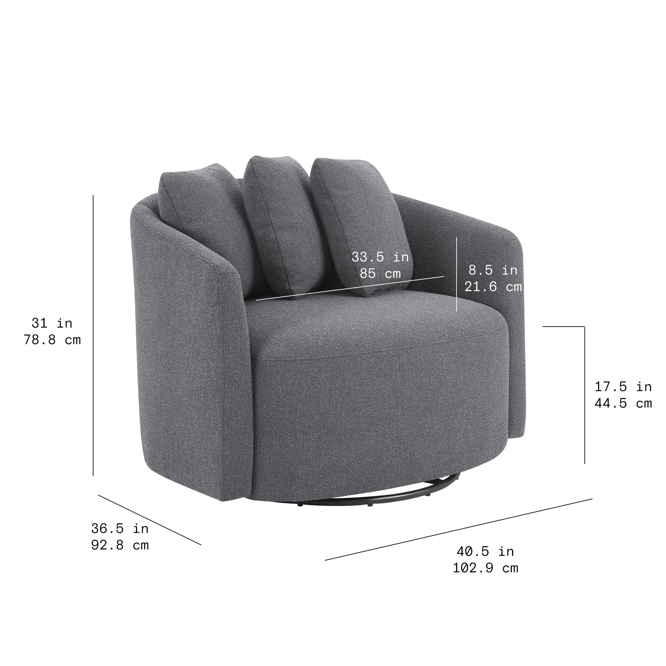 Beautiful Drew Accent Chair by Drew Barrymore, Cream Boucle - Image 23
