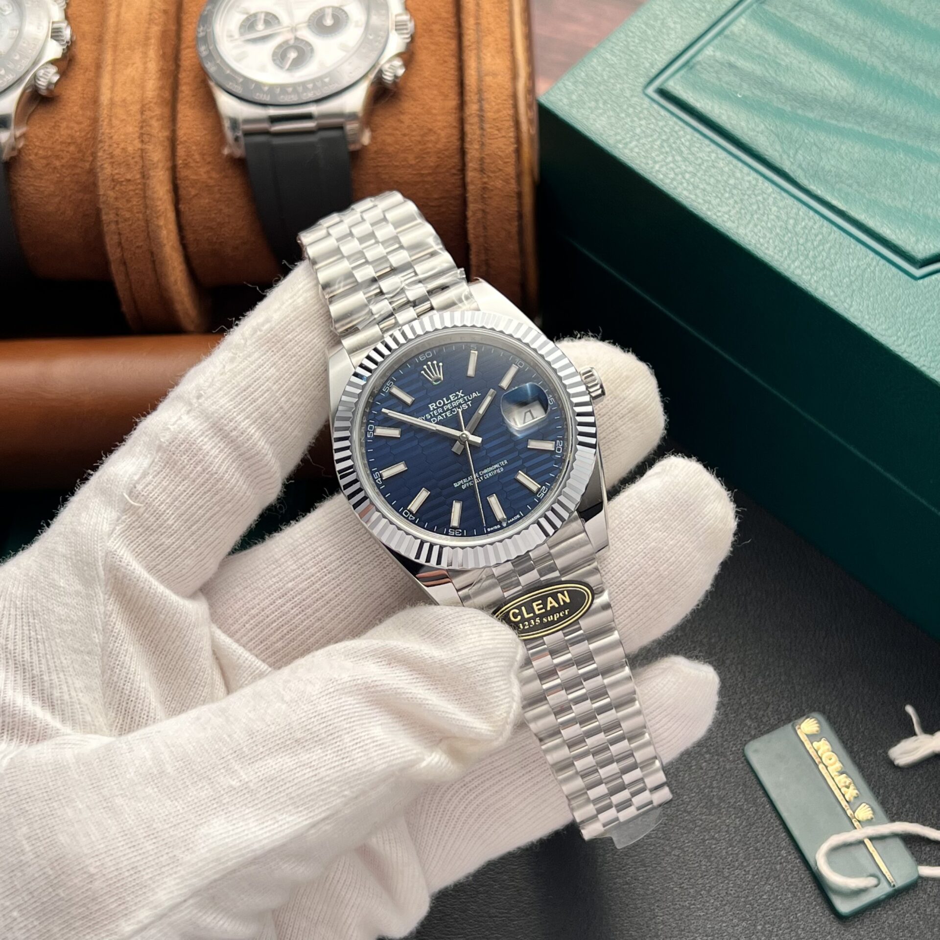 Rolex DateJust 126334 Blue Fold Dial Replica Watch Clean Factory 41mm - Top club