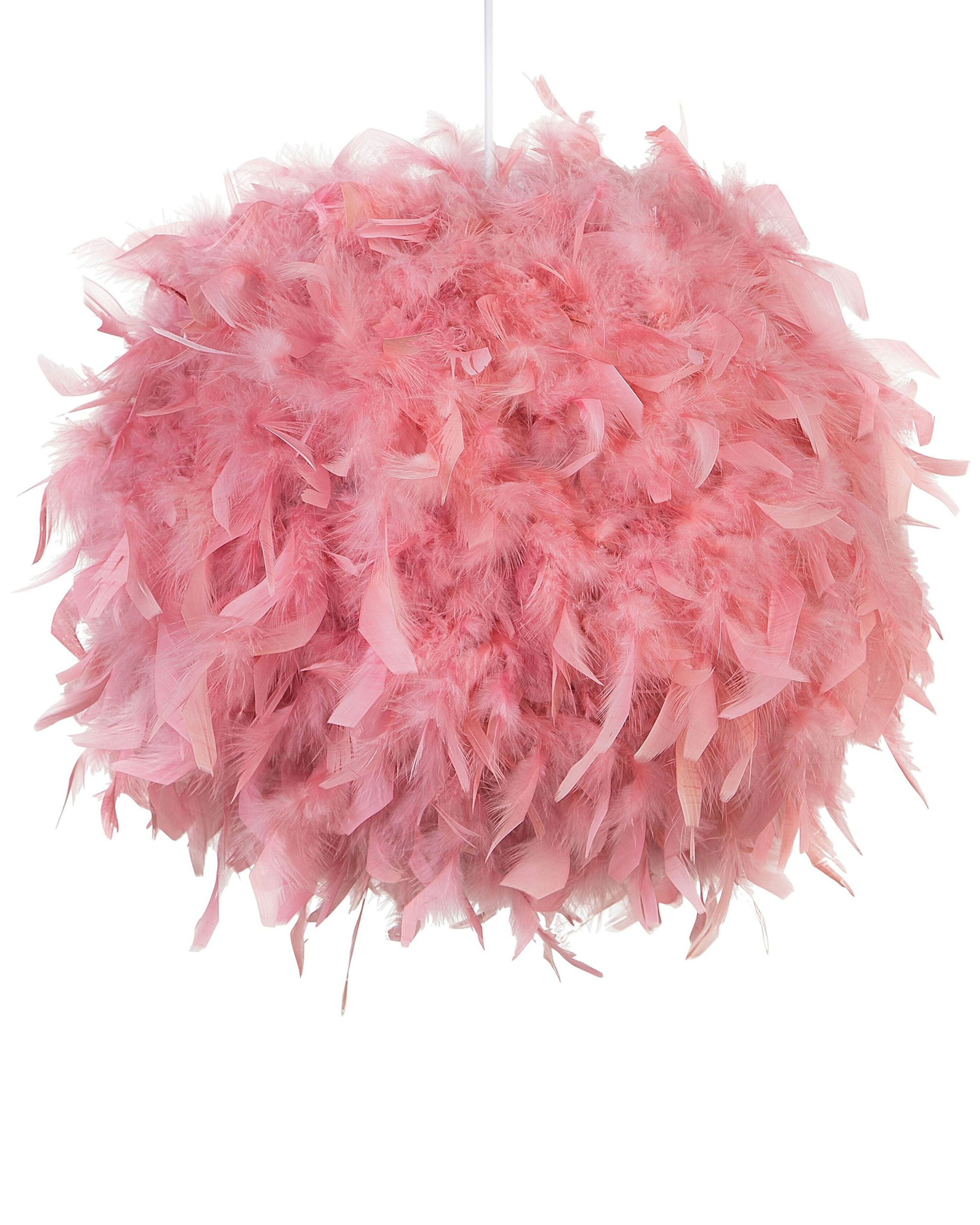 Pendant Lamp DRAVA Feathers Pink