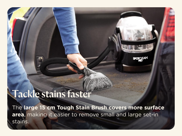 19cm Tough Stain brush design for faster stain removal